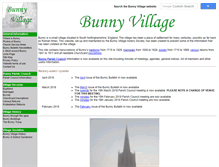 Tablet Screenshot of bunnyvillage.org.uk